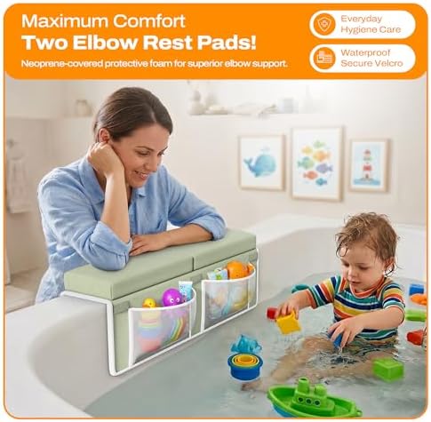 Bath Kneeler and Elbow Rest Pad Set-Baby Bath Kneeler - Image 5