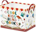 Runtoo Cool Kids Read Books Storage Bins Inspirational Quotes Book Basket Toys by Runtoo