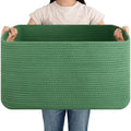 OIAHOMY 75L Large Blanket Basket Woven Storage Basket by MasterofSpaceOptimization