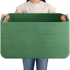 OIAHOMY 75L Large Blanket Basket Woven Storage Basket by MasterofSpaceOptimization