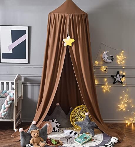 Mengersi Bed Canopy Play Tent for Kids, Round Dome Kids Mosquito Net Indoor - Image 5