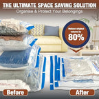 12 Jumbo Vacuum Storage Bags for Bedding, Vacuum Seal Bags for Clothing - Image 6