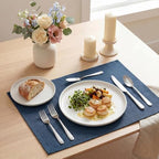 Artoid Mode Navy Blue Placemats Set of 4, 12x18 Inch Summer Washable Holiday - Image 3