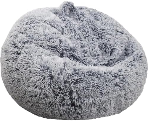 Fluffy Stuffed Animal Storage Bean Bag Chair Cover, Faux Fur Comfy Bean Bag - Image 2