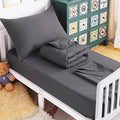 NTBAY Toddler Microfiber Bedding Set, 4 Piece, Dark Grey by NTBAY