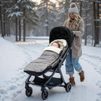Momcozy Universal Stroller Footmuff, Plush Weatherproof Bunting Bag - Image 6