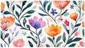 Shower Mat Non Slip, Floral Design Anti Slip Bath Mat by Anna+Cowper