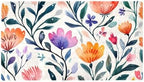 Shower Mat Non Slip, Floral Design Anti Slip Bath Mat by Anna+Cowper