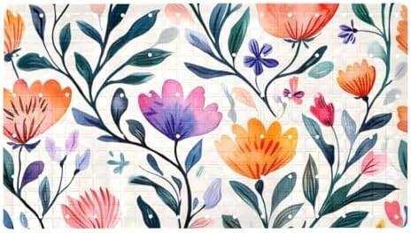 Shower Mat Non Slip, Floral Design Anti Slip Bath Mat by Anna+Cowper