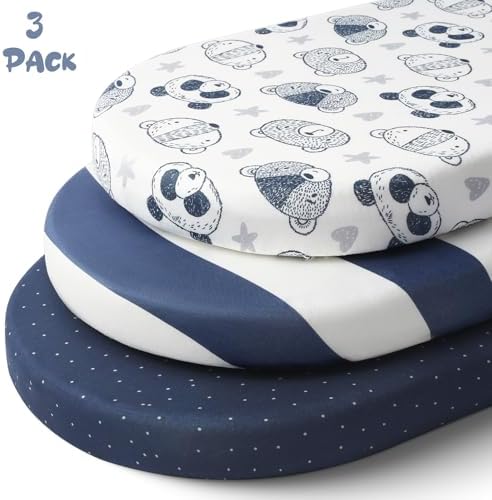Yoofoss 3-Pack Bassinet Sheets for Boys Universal Fit - Image 5