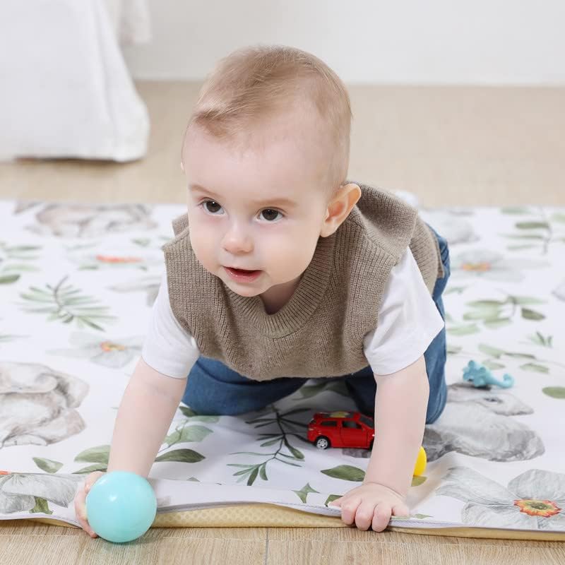 High Chair Mat, Water Resistant and Machine Washable, Lattice Alphabet Stars - Image 4