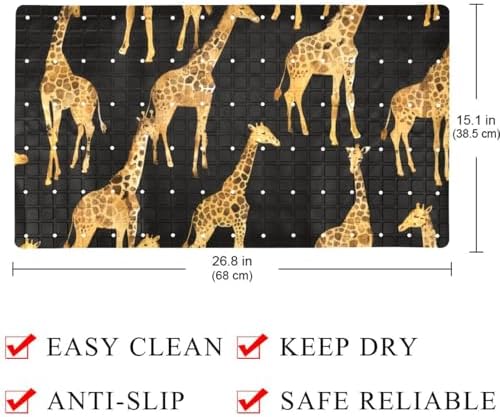 Non Slip Shower Mat Bathtub Mat 15.1x26.8 Inch, Quick Dry Bath Mat - Image 4