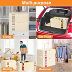 60L Rigid-Sided Blanket Storage Bags, 2 Pack - Image 3