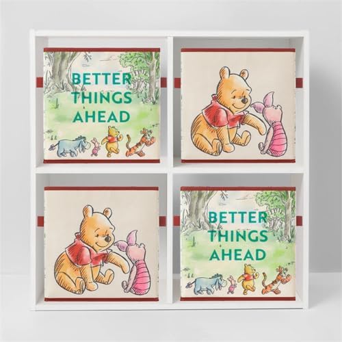 Disney Winnie the Pooh Storage Cubes, 10x10 Collapsible Cube Organizer Baskets - Image 6
