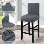 Fuloon Waterproof Barstool Covers Chair Slipcovers, 4 Pack - Image 4