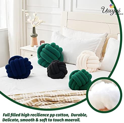 Uvvyui Knot Pillow Ball, Soft Home Decorative Pillows, Round Throw Pillow - Image 3
