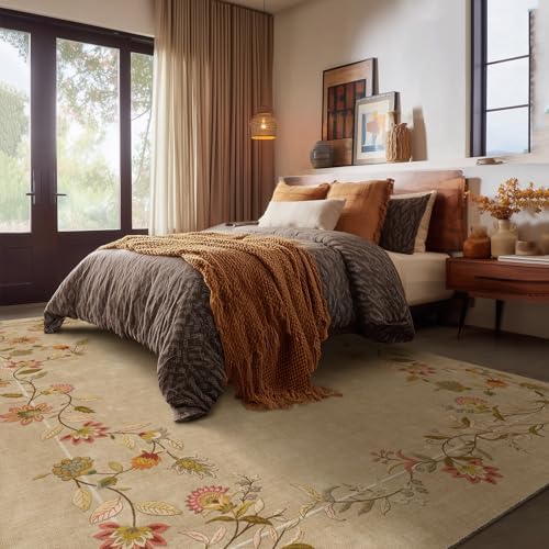 5x7 Living Room Area Rugs: Washable Bedroom Rug Non Slip Soft Large Carpet - Image 2