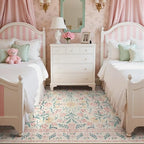 Wonnitar Pink Rugs for Nursery, 5x7 Washable Rug for Bedroom Girls, Boho Soft - Image 6