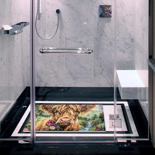 Bath Tub Shower Mat, Washable Bathtub Floor Mats, Suction Cups and Drain Holes - Image 6