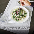 White Disposable Placemats for Baby, Adults - Image 4