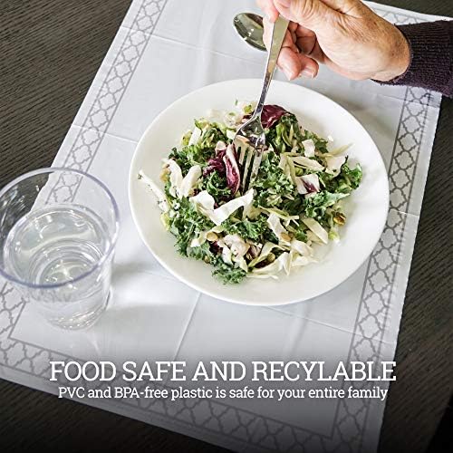 White Disposable Placemats for Baby, Adults - Image 4