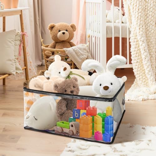 8Pack Clear Blanket Storage Bags Comforter Clothes Storage Moving Bag - Image 2