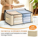 Fab totes 35L Closet Organizers, Foldable Under Bed Storage Containers - Image 2