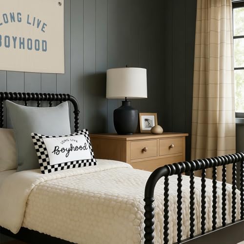 Long Live Boyhood Boys Room Throw Pillow Cover 12x20, Playroom Kids Throw - Image 5