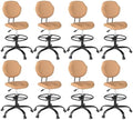 Drafting Chair with Back Support, Tall Desk Rolling Stool by Nusetx