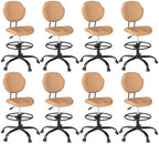 Drafting Chair with Back Support, Tall Desk Rolling Stool by Nusetx