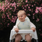 mushie x Bluey Silicone Baby Bib | Adjustable Fit - Image 6