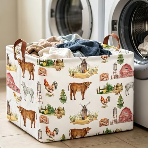 Rectangle Storage Basket with Handles, Collapsible Storage Bin, Books Box - Image 6