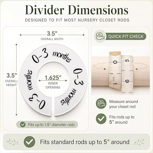 Pro Goleem Baby Closet Dividers Unisex Baby Closet Organizer - Image 2