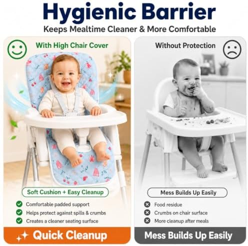 Baby High Chair Cover Replacement, High Chair Cushion - Image 3