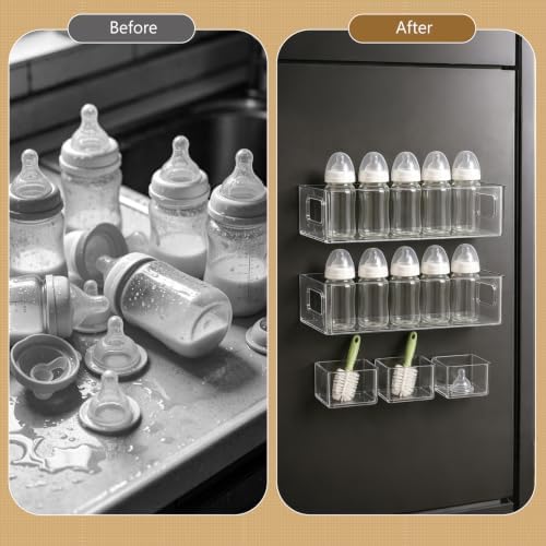 5 Pack Magnetic Baby Bottle Organizer - Image 3
