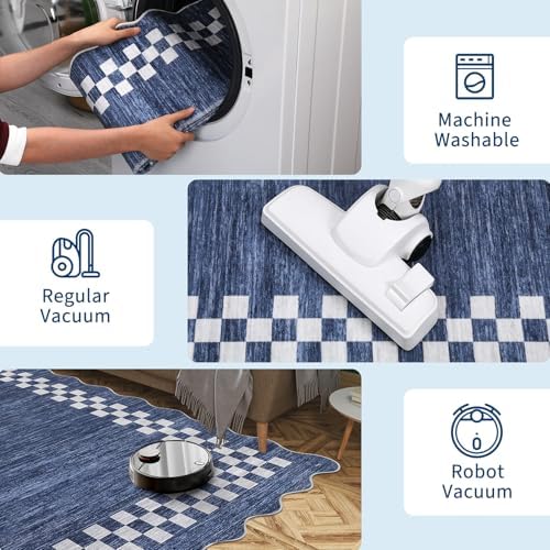 GarveeHome 8x10 Rug for Living Room Scalloped Washable Large Bedroom Rug - Image 6