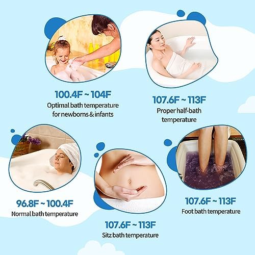 HubiBaby Baby Bath Thermometer & Digital Room Temperature, 2in1 Kids Bathroom - Image 5