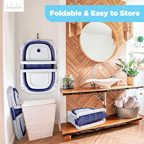 BEBELEH™ Collapsible Baby Bathtub – Bathtub + Baby tub Sling + Newborn Sling – - Image 5