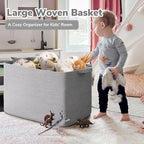Goodpick 105L Extra Large Woven Rope Blanket Basket - Image 2