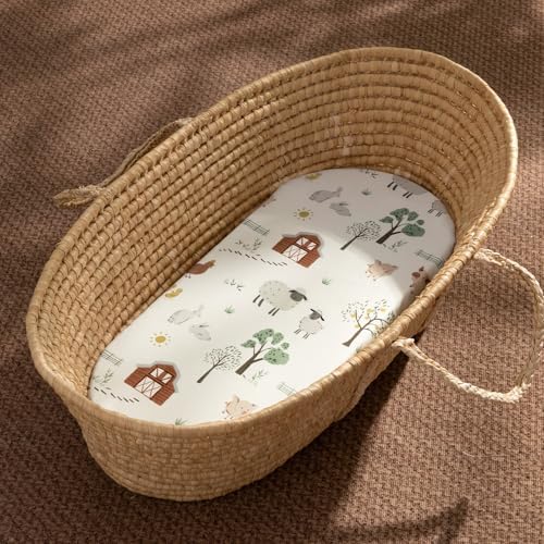 david's kids 3 Pack Bassinet Sheets, Ultra Soft Breathable Comfortable Baby - Image 5