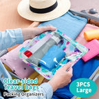 HIONXMGA Set of 3 Diaper Bag Organizing Pouches, Space-Saving, 3 Large Size - Image 2
