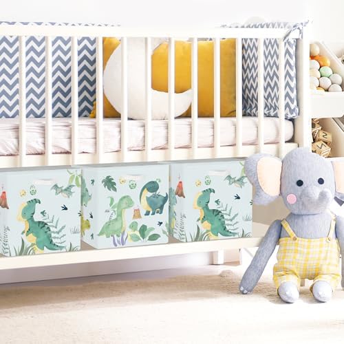 Clastyle 11.8" Dinosaur Storage Basket Set of 3 - Image 4