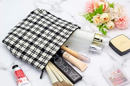 PAZIMIIK Makeup Bags for Purse Zipper Cosmetic Pouch Large Travel Canvas Make - Image 5