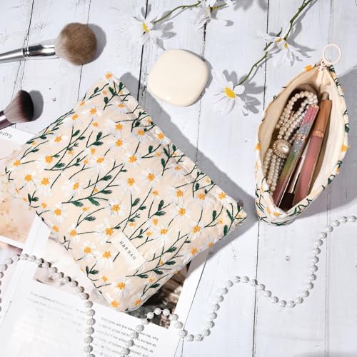SOIDRAM 2 Pcs Makeup Bag Large Cosmetic Bag Toiletry Bag Makeup Pouch Travel - Image 3