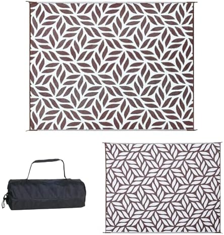Stylish Camping 258107 8-feet by 10-feet Reversible Mat, Plastic Straw Rug - Image 3