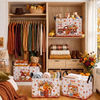 4 Pcs Fall Storage Basket for Gifts Empty Large Fall Pumpkin Storage Bins - Image 5