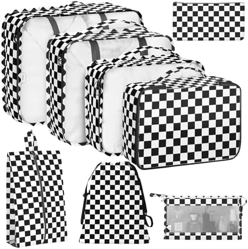 KPX 8 Set Packing Cubes for Travel, Luggage Packing Organizers Accessories by KPX