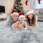Light Grey Fluffy Shag Rug 2x3 - Image 2