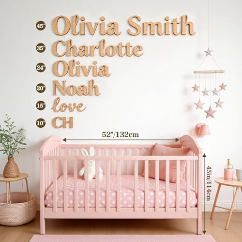 Personalized Wooden Name Sign for Nursery - Image 6