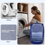 Pop Up Laundry Hamper, Mesh Laundry Basket Collapsible, Foldable Hamper - Image 5